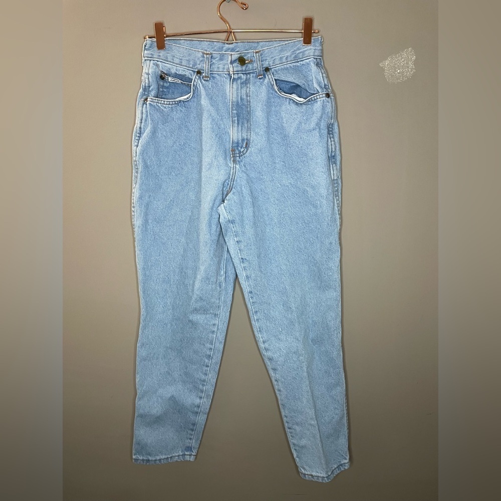 Chic Vintage High Rise Jeans Light Blue Women's Size 12 petite
